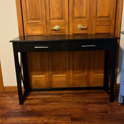 Black 2 Drawer Desk