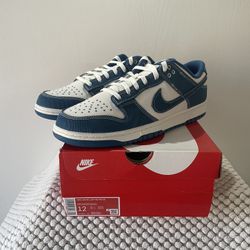 Nike Dunk Low Sashiko Denim Size 12