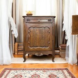 Stunning Antique Cabinet With Drawer