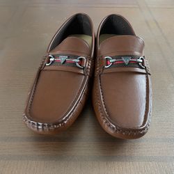 GUESS GMADWIN-R Men's Brown Slip On Loafer Square Toe US 9.5 M EU 43