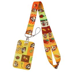 Disney - Chip and Dale - ID Card Key Badge Lanyard Keychain Cardholder USB Holder