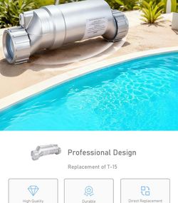 New T-15 Salt Cell Replacement Fit for Hayward W3T-CELL-15 AquaRite AquaTrol & More Salt Water Pool Up to 40K Gallon - 3-Year Warranty