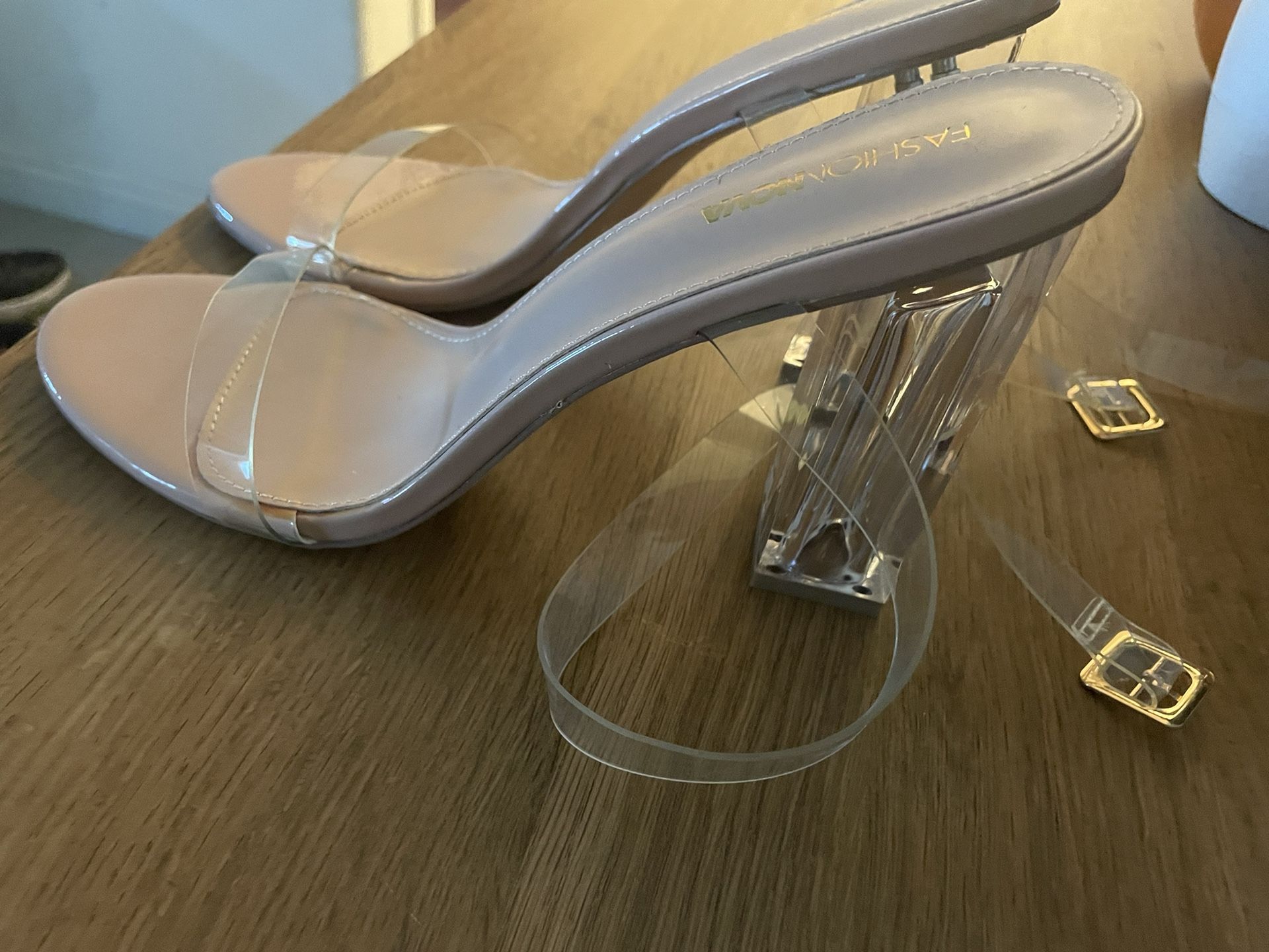 Clear Nude Heels Brand New