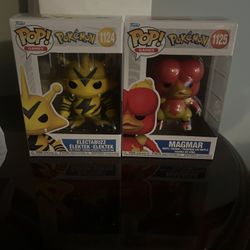 Funko Pops Pokemon (Magmar & Electabuzz)