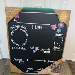 Baby highlights Chalk Board 