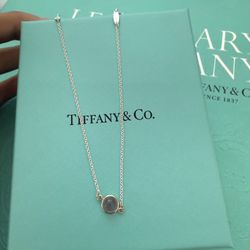 New Tiffany Co Sterling Sliver Color By The Yard Purple Chalcedony Bracelet 7 in