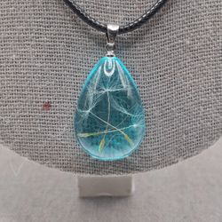 Dandelion Seed Pendant Necklace 