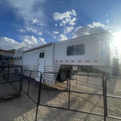 THE ULTIMATE ALL AROUND RODEO TRAILER BARLEY USED! $85,000