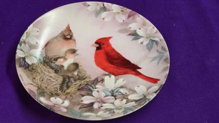 Vintage 1989 WS George "Morning Serenade" By Linda Liu Collector Plate Part of the "Nature's Poetry" https://offerup.com/redirect/?o=c2VyaWVzLkl0 is t