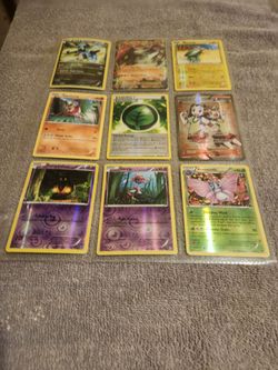 Pokémon Trading Cards Lot of 9