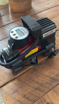 EPAuto 12V Portable Air Compressor Pump – Digital Gauge – Black/Red (Used)