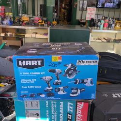 Hart six tool combo kit