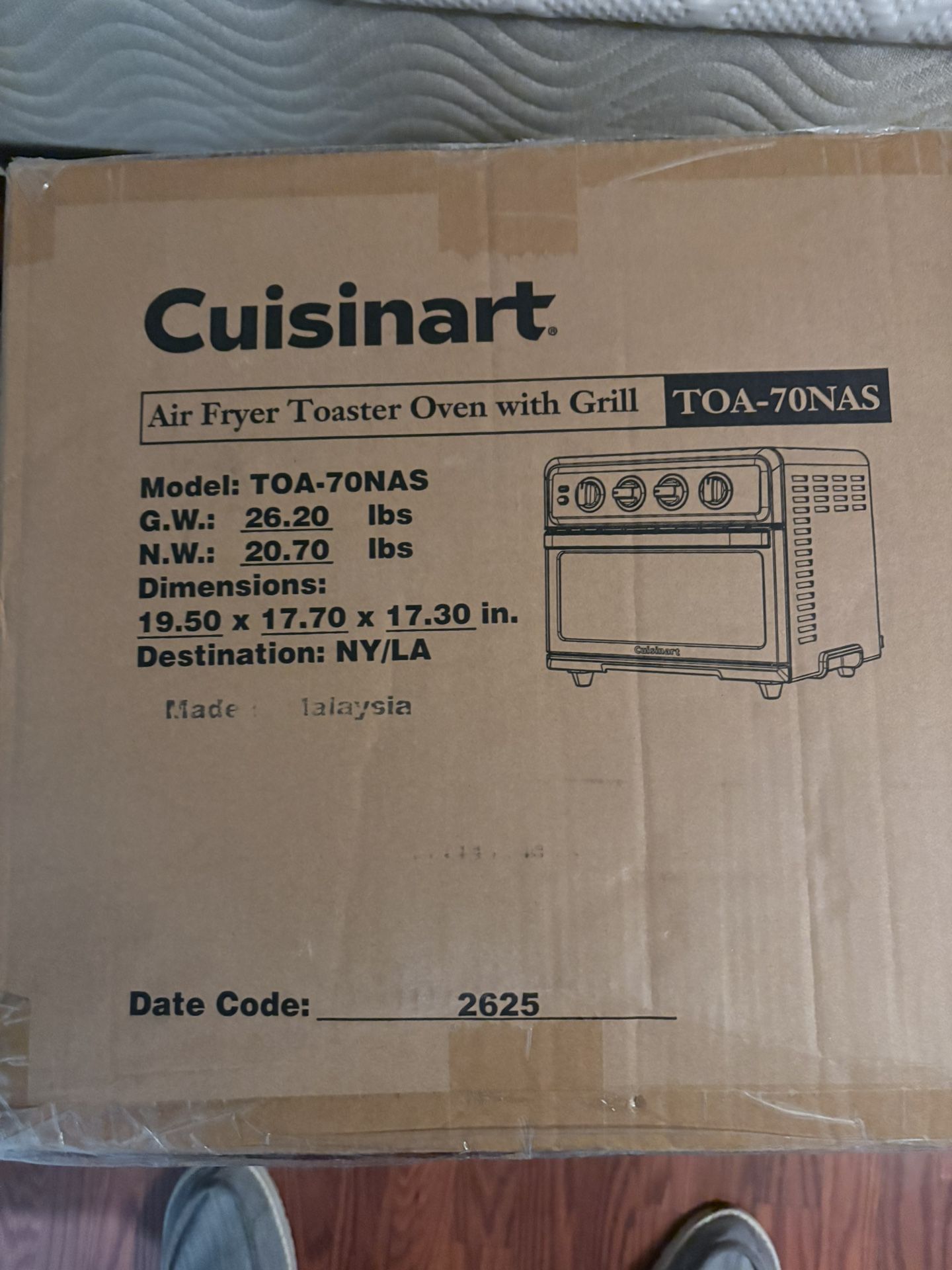 Air Fryer toaster oven with grill