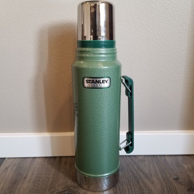 Vintage Stanley Aladdin Thermos Green Insulated Vacuum Thermos 