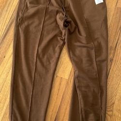Men's brown joggers with pockets size medium