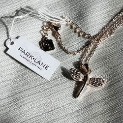Park Lane Illuminate Necklace Rose Gold Dragonfly with Micro Crystals