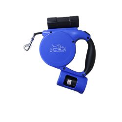 Retractable Dog Leash With Flashlight,Dispenser And Poop Bag Heavy-Duty