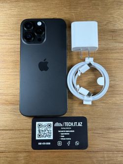 📱 iPhone 16 Pro Max | 256GB | Black Titanium | Cricket Only | Hablo Español