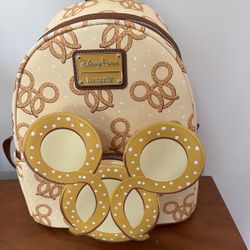 Loungefly Disney Mickey Mouse Scented Pretzel Mini Backpack
