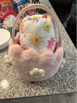 Blanket with basket