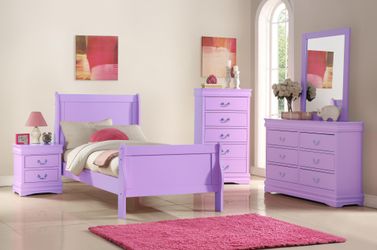Full Lilac Bedroom Set -BRAND NEW-