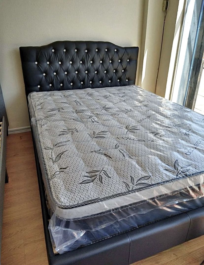 New Queen Bed Frame With Mattress