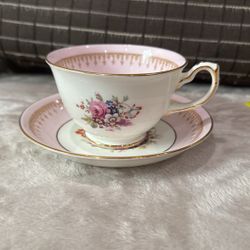 Vintage Hammersley  & Co.  Bone China Tea Cup and Saucer 