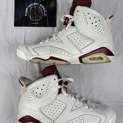 Jordan 6 Retro Maroon 2015 384664-116 Mens Size 11M/12.5W Preowned OG Box
