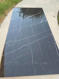 24x48 Nero Marquina Polished or Matte Porcelain Tile