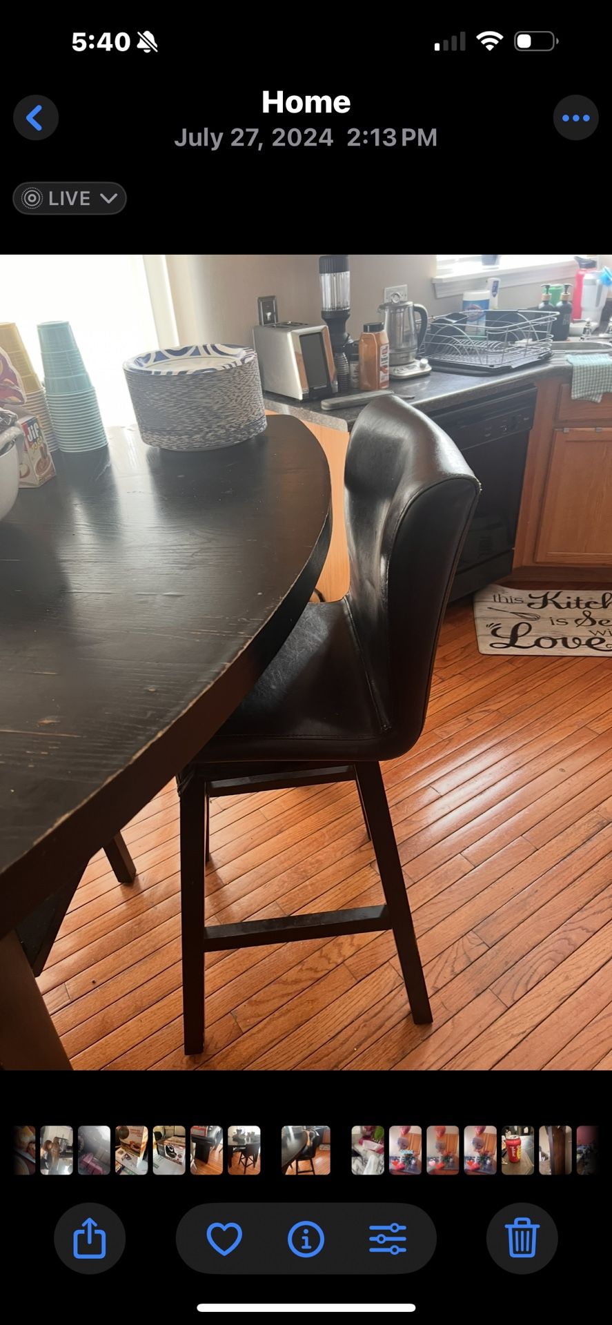 Kitchen Table 2 Chairs A bench
