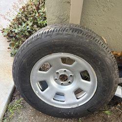 Truck tire and rim