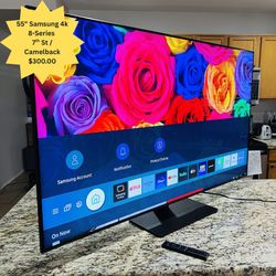 55” Samsung 8-Series Smart TV HDR UHD 4k! Amazing Picture