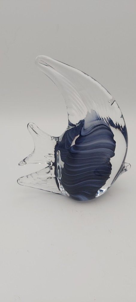 Vintage Glass Angel Fish 