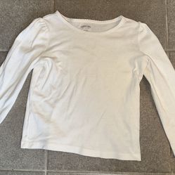 4T White Long Sleeved Shirt