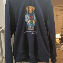 Polo Ralph Lauren Polo Bear Hoodie Denim Jacket Navy 