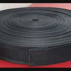2" x 100 Yards 300' Feet Sofa. Chair, Upholstery Webbing Polypropylene  Strap Tape Black Belt DIY Heavy Duty