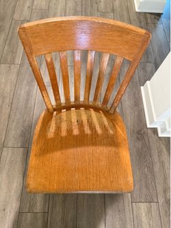 Antique solid oak chair