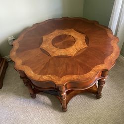 42 “ Round Solid Wood 8 Leg Coffee Table 