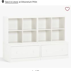 Cameron 2 x 2 Bookshelf Wall System - Simply White