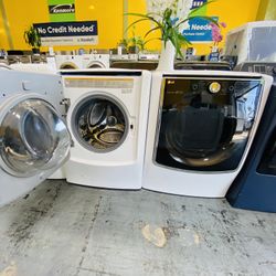 Jumbo Lg Washer And Dryer No Credit Needed 