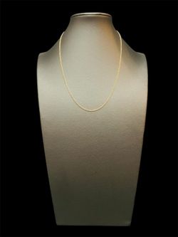 18” 14K Yellow Gold Curb Chain