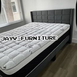 New Queen Bed Frame With Mattress 