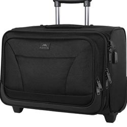 Rolling Laptop Bag, Matein 17 inch Wheeled Briefcase for Men Women, Waterproof