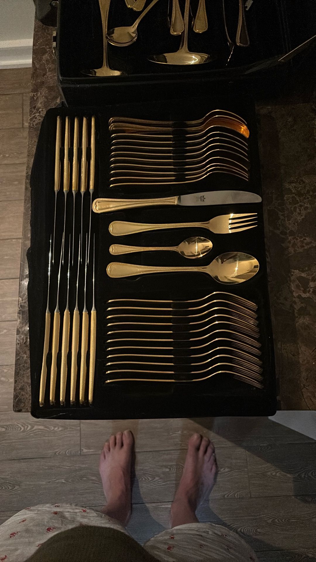 Fancy Flatware And Serving Set