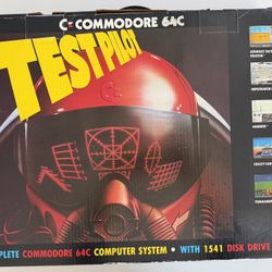Vintage Commodore 64C “Test Pilot” Complete Computer System – Working – Boxed 🚨