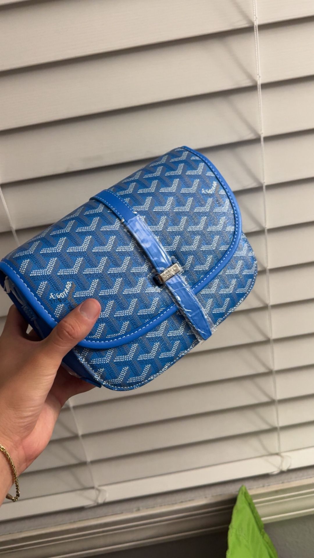 Blue Messenger Bag