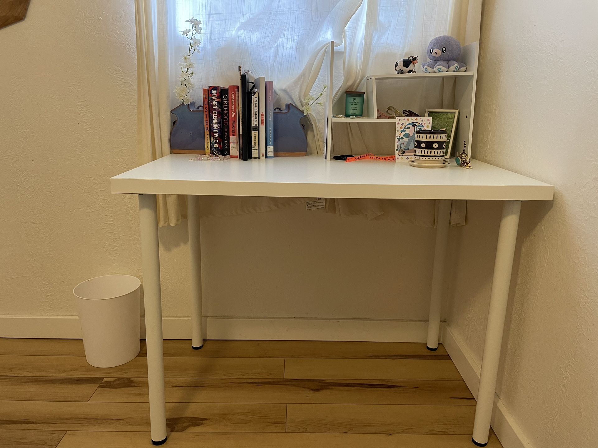 AVAILABLE 10/21 - white ikea desk