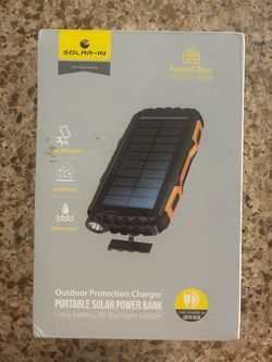 SOLAR-IN Outdoor Protection Charger Portable Solar Power Bank