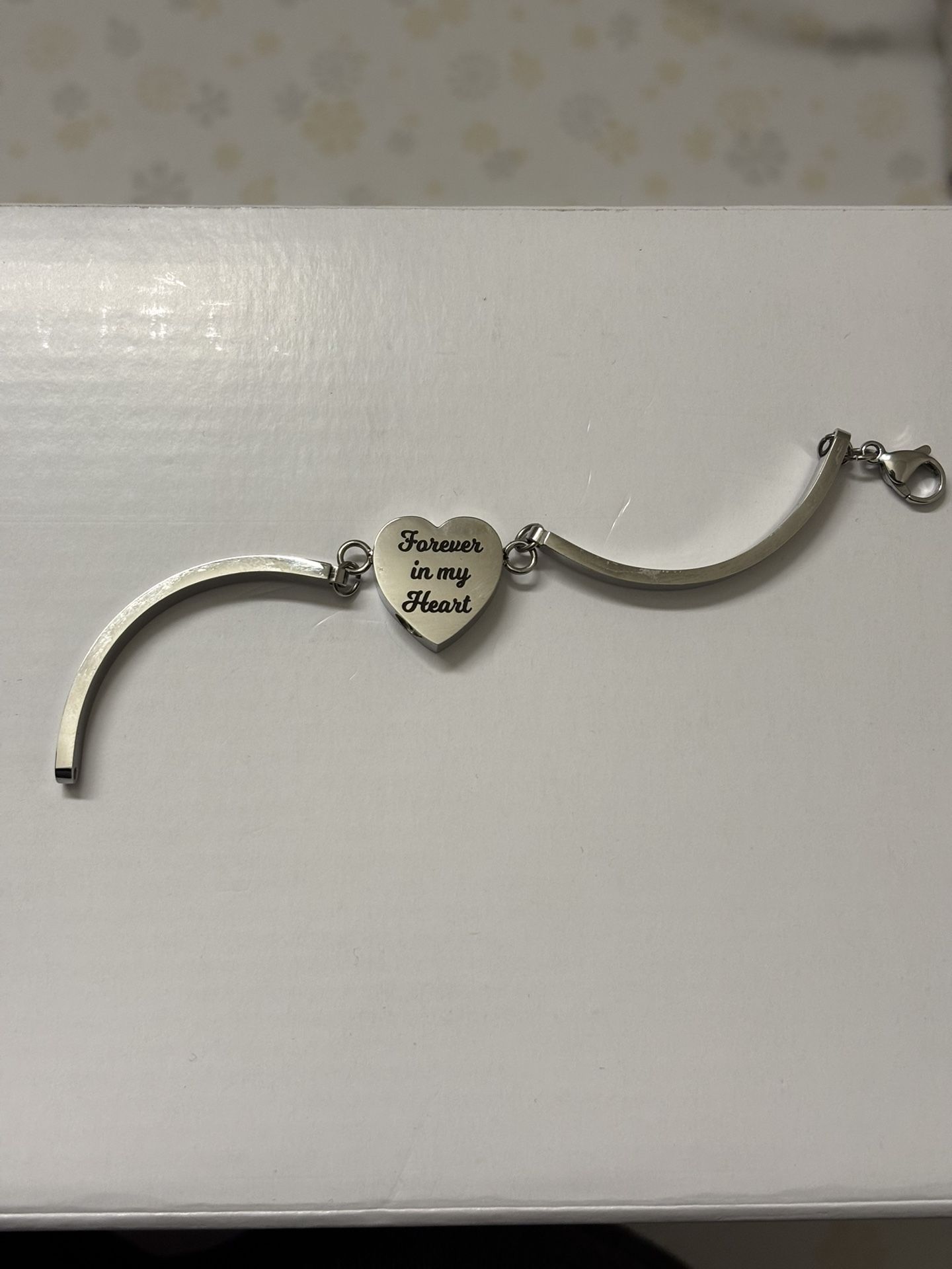“Forever In My Heart” Engraved Bracelet Pendant Urn