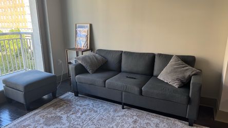 Sofa with ottoman